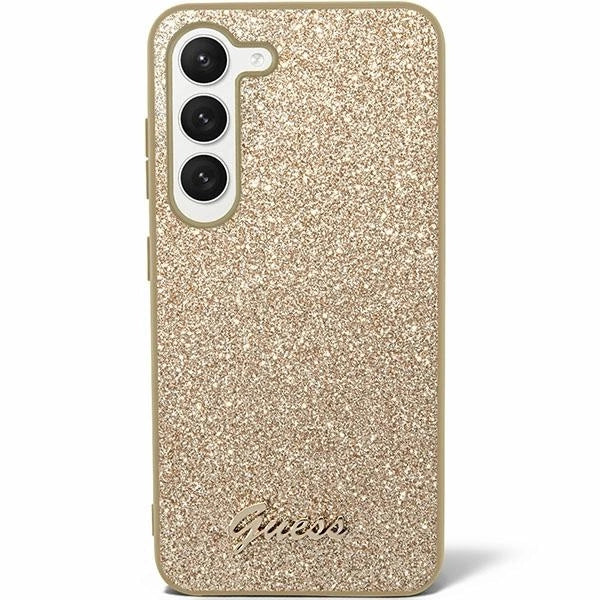 Guess Glitter Script case for Samsung Galaxy S24+ - gold_1