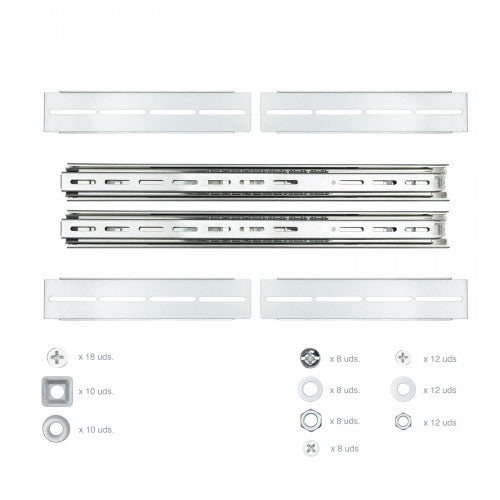 Nanocable GuÃas laterales telescópicas para Caja Rack de 19"_1