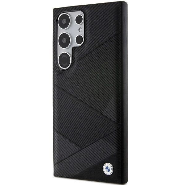 BMW BMHCS24L23RCGPK S24 Ultra S928 black/black hardcase Signature Leather Crossing Lines Pattern_1