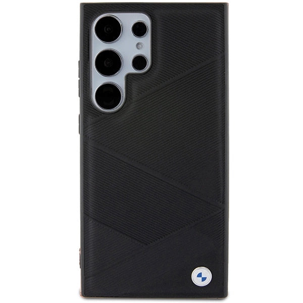 BMW BMHCS24L23RCGPK S24 Ultra S928 black/black hardcase Signature Leather Crossing Lines Pattern_2