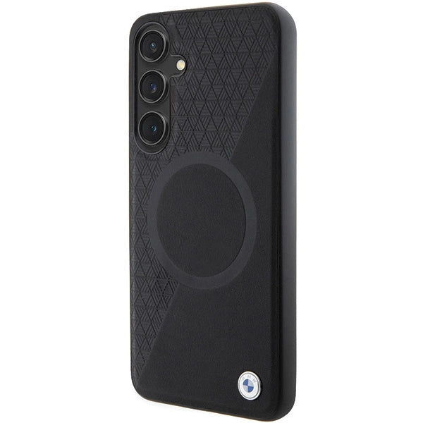 BMW BMHMS24M23RTPK S24+ S926 black/black hardcase Signature Leather Half Textured & Circle MagSafe_1