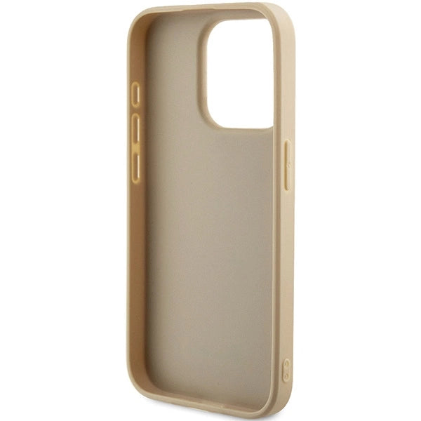 Guess Saffiano Iridescent Script case for iPhone 14 Pro - gold_6