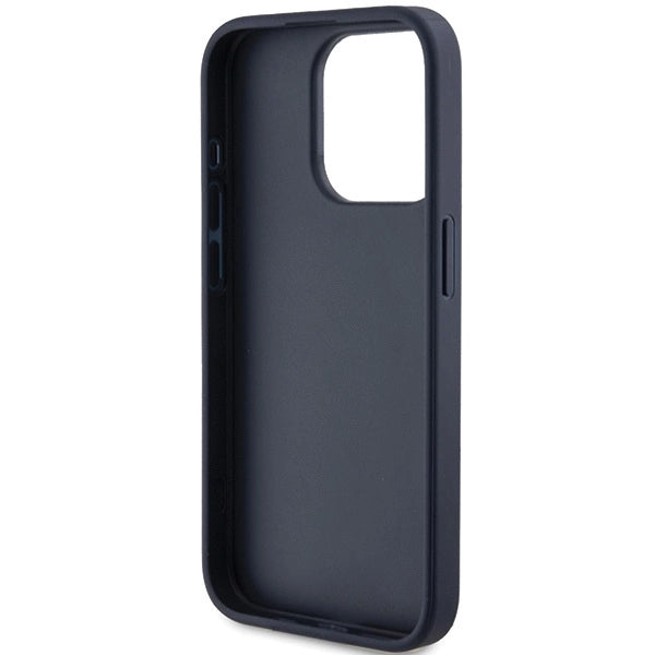 Guess 4G Triangle Metal Logo case for iPhone 15 Pro - blue_6