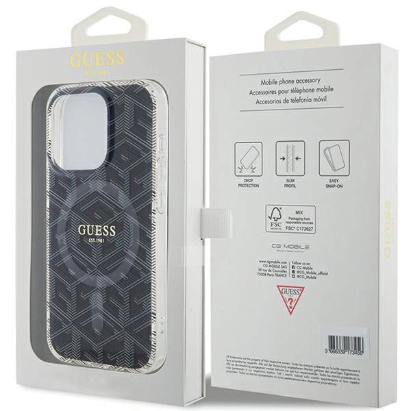 Guess IML GCube MagSafe case for iPhone 15 Pro Max - black_7
