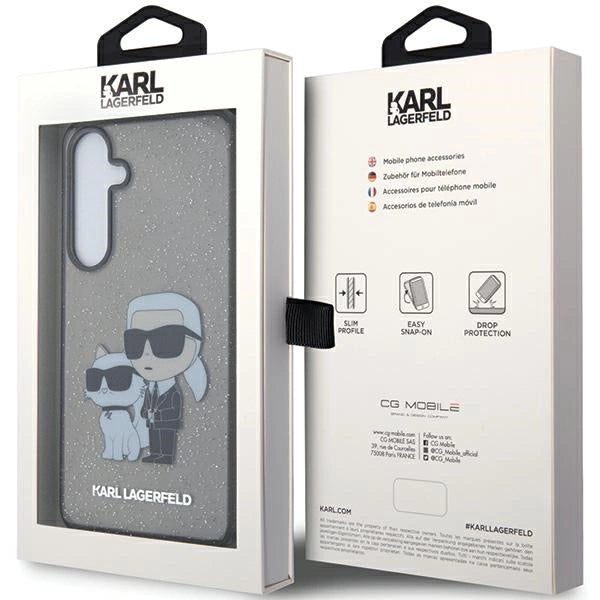 Karl Lagerfeld KLHCS24MHNKCTGK S24+ S926 black/black hardcase Glitter Karl&Choupette_7