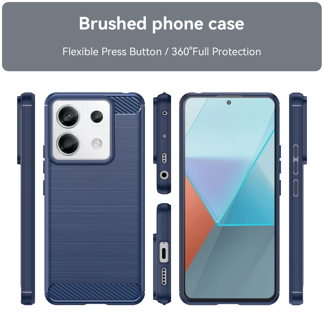 Carbon Case for Xiaomi Redmi Note 13 5G - blue_1