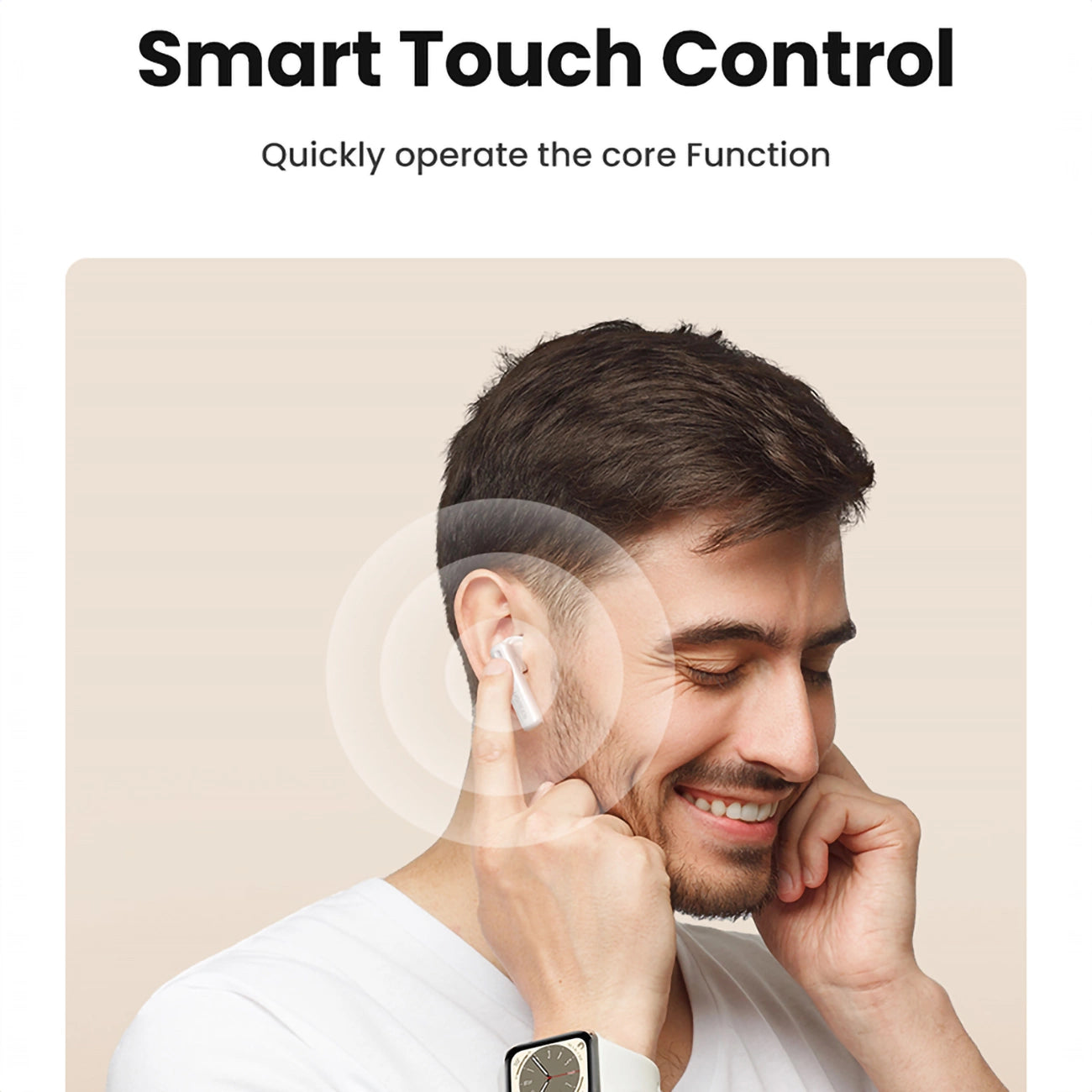 Ugreen HiTune T6 wireless headphones with ANC function + USB-A - USB-C cable - white_6