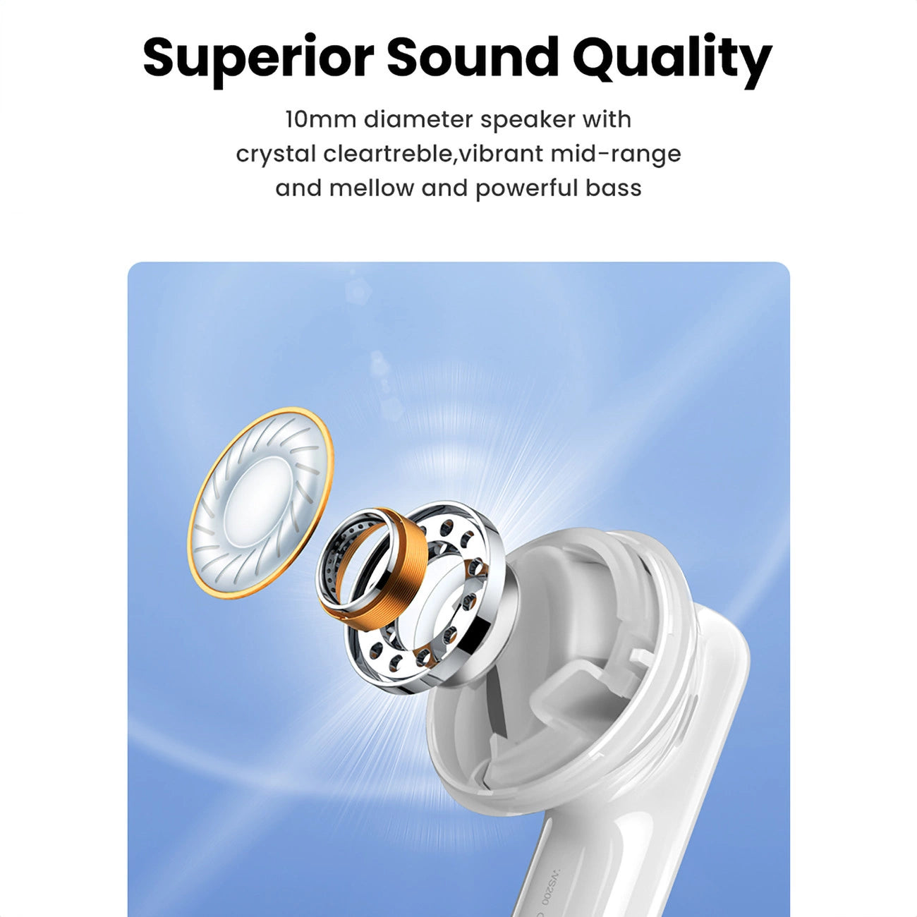 Ugreen HiTune T6 wireless headphones with ANC function + USB-A - USB-C cable - white_8