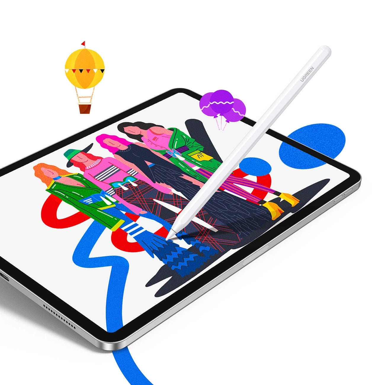 Ugreen LP653 stylus with wireless charging for iPad tablets - white_7