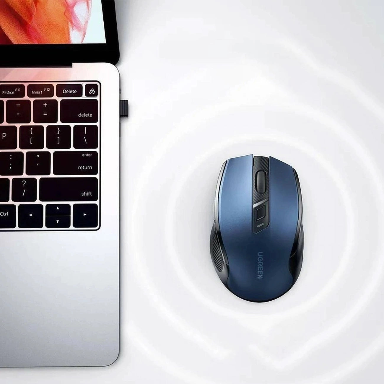 Ugreen MU006 Wireless Optical Mouse USB 2.4GHz / Bluetooth 5.0 4000 DPI - Blue_3