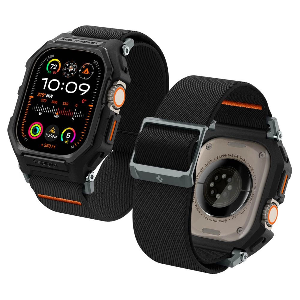 Spigen Lite Fit Pro Case with Strap for Apple Watch Ultra 1 / 2 (49mm) - Matte Black_8