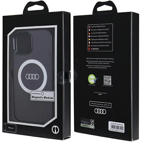 Audi IML Big Logo MagSafe case for iPhone 15 / 14 / 13 - black_6