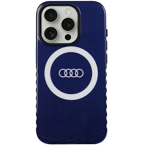 Audi IML Big Logo MagSafe case for iPhone 15 Pro - blue_0