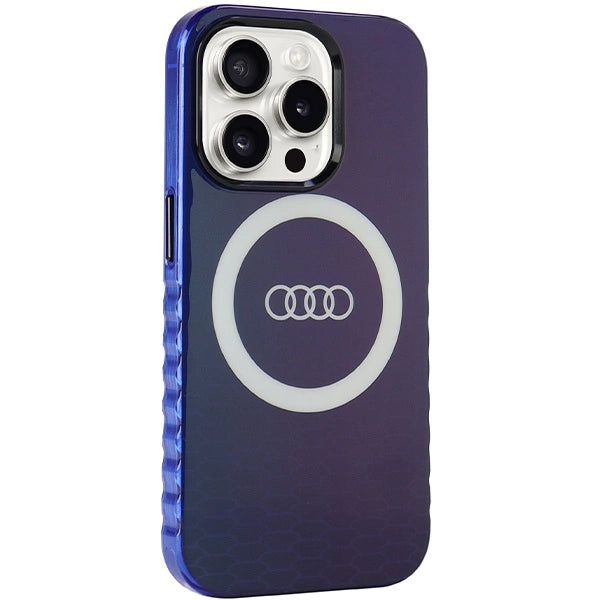 Audi IML Big Logo MagSafe case for iPhone 15 Pro - blue_5