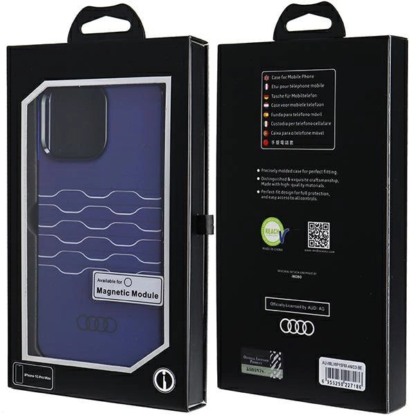 Audi IML MagSafe case for iPhone 15 Pro Max - blue_6