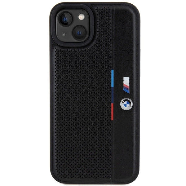 BMW Perforated Tricolor Line case for iPhone 15 Plus / 14 Plus - black_2