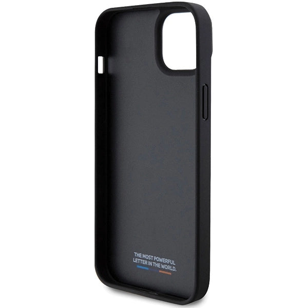 BMW Perforated Tricolor Line case for iPhone 15 Plus / 14 Plus - black_6