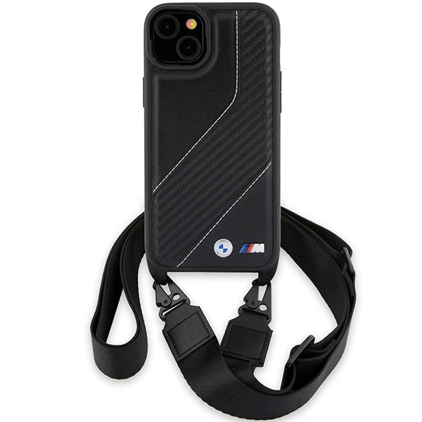 BMW M Edition Carbon Stripe & Strap case for iPhone 15 / 14 / 13 - black_1