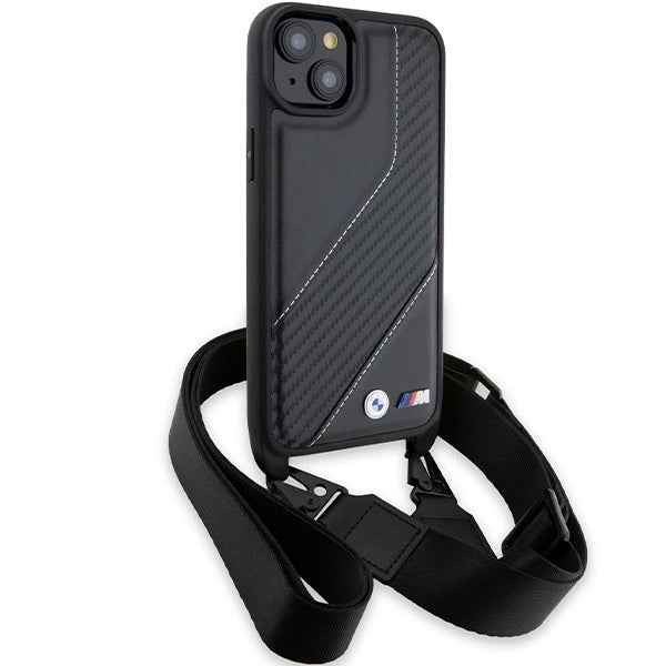 BMW M Edition Carbon Stripe & Strap case for iPhone 15 / 14 / 13 - black_2