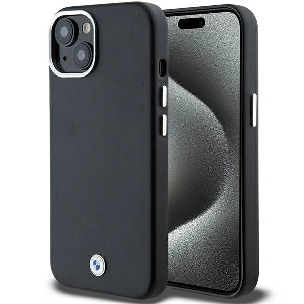 BMW Signature Wrapped Metal MagSafe Case for iPhone 14/15/13 - Black_0
