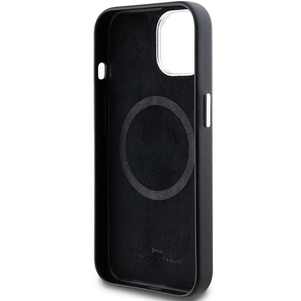 BMW Signature Wrapped Metal MagSafe Case for iPhone 14/15/13 - Black_6