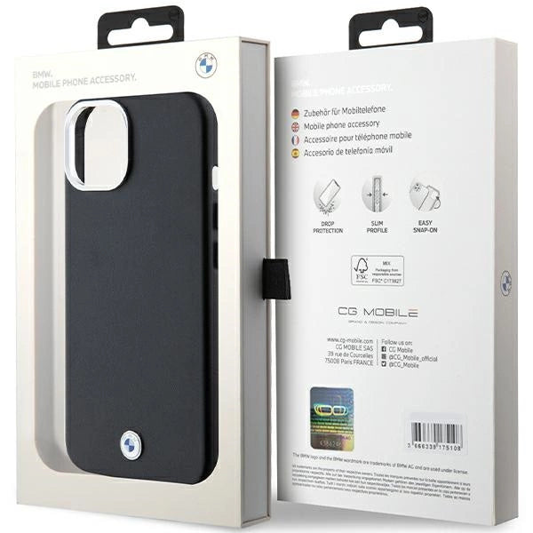 BMW Signature Wrapped Metal MagSafe Case for iPhone 14/15/13 - Black_7