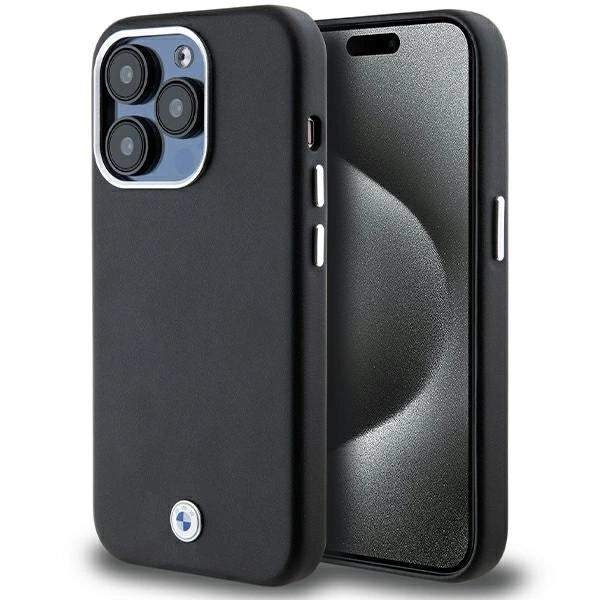 BMW Signature Wrapped Metal MagSafe case for iPhone 14 Pro Max - black_0