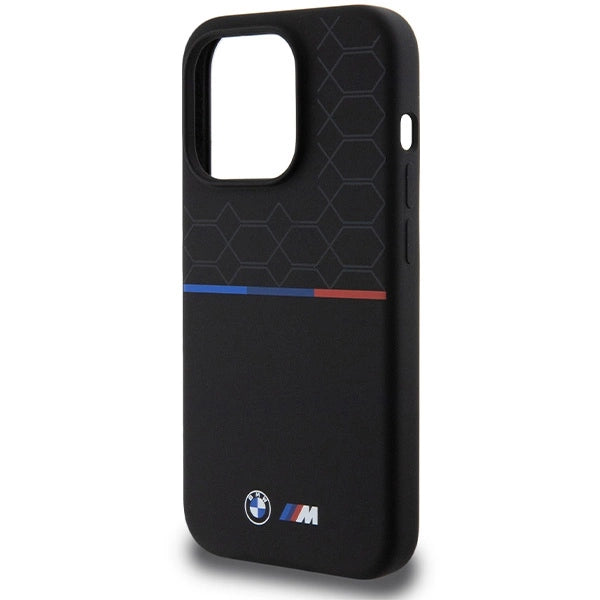 BMW M Silicone Pattern MagSafe case for iPhone 15 Pro - black_5
