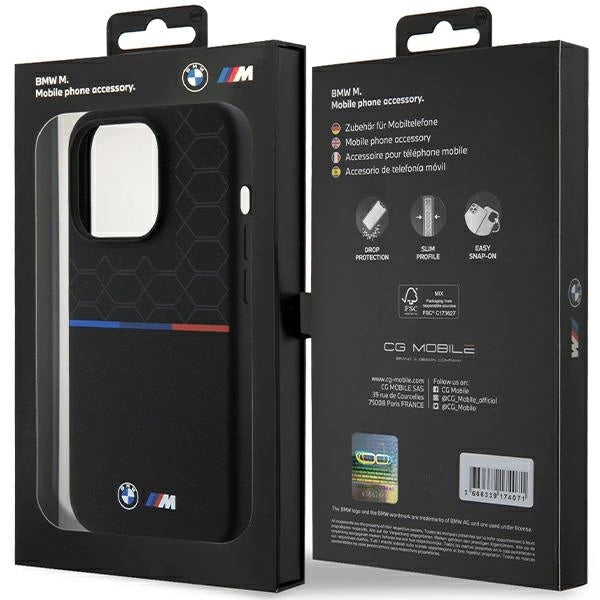 BMW M Silicone Pattern MagSafe case for iPhone 15 Pro - black_7