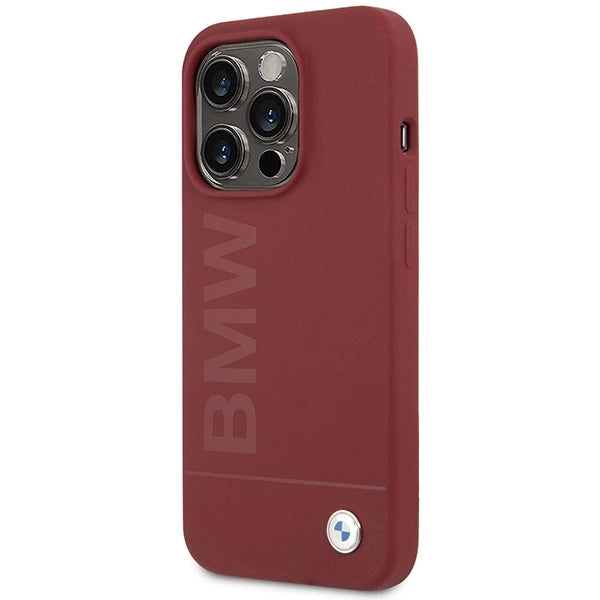 BMW Silicone Big Logo MagSafe case for iPhone 15 Pro - red_1