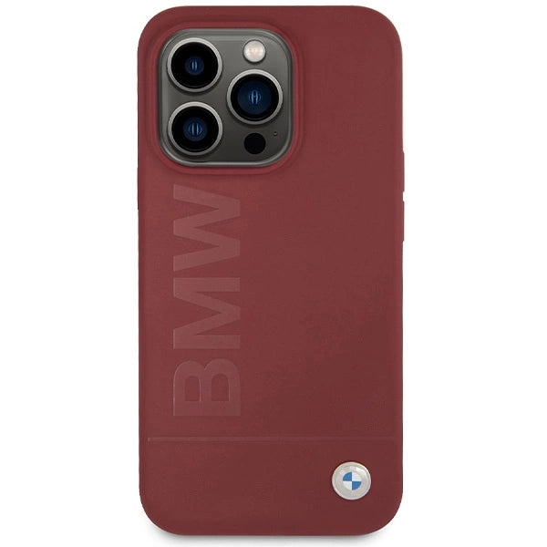 BMW Silicone Big Logo MagSafe case for iPhone 15 Pro - red_2
