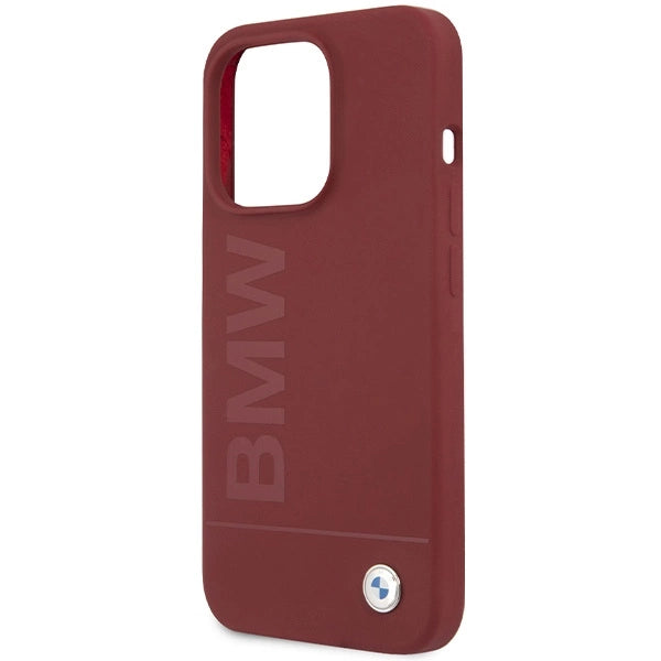 BMW Silicone Big Logo MagSafe case for iPhone 15 Pro - red_5