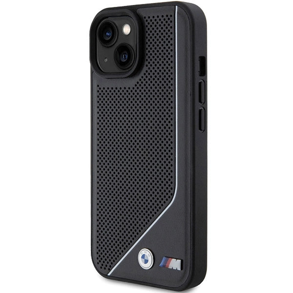 BMW Perforated Twisted Line MagSafe Case for iPhone 15/14/13 - Black_1