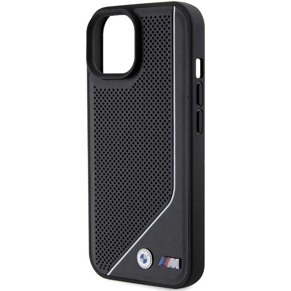 BMW Perforated Twisted Line MagSafe Case for iPhone 15/14/13 - Black_5