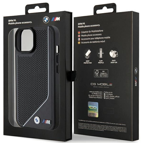 BMW Perforated Twisted Line MagSafe Case for iPhone 15/14/13 - Black_7