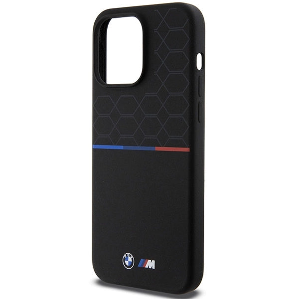 BMW M Silicone Pattern MagSafe case for iPhone 15 Pro Max - black_5