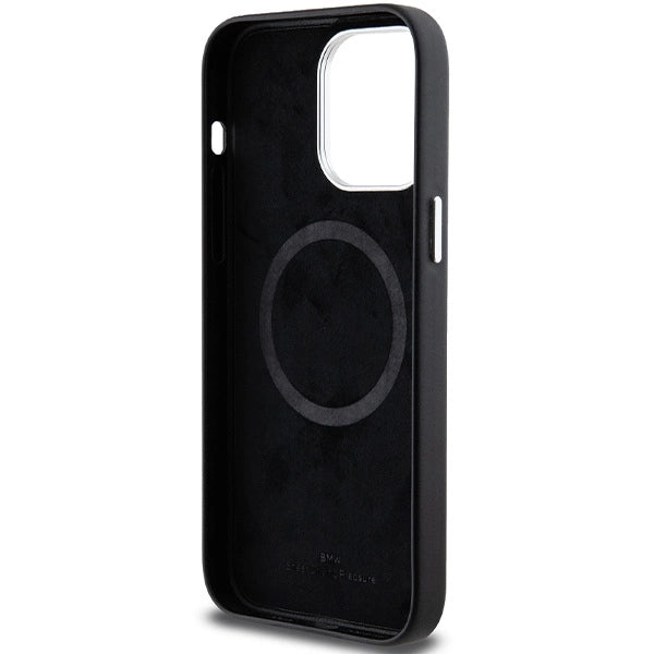 BMW Signature Wrapped Metal MagSafe case for iPhone 15 Pro Max - black_6