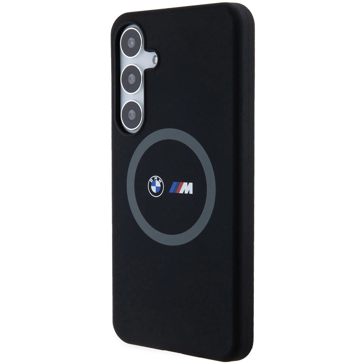 BMW M Silicone Printed Ring MagSafe case for Samsung Galaxy S24+ - black_1
