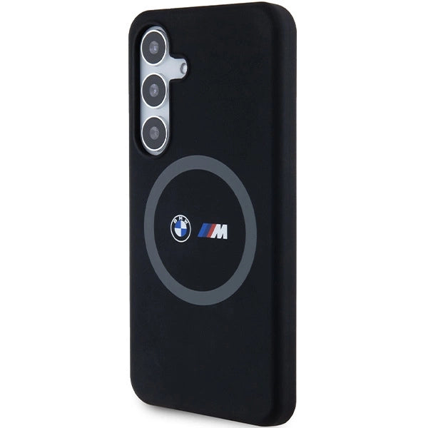 BMW M Silicone Printed Ring MagSafe case for Samsung Galaxy S24 - black_1