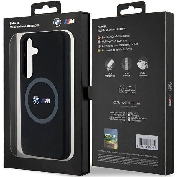 BMW M Silicone Printed Ring MagSafe case for Samsung Galaxy S24 - black_7
