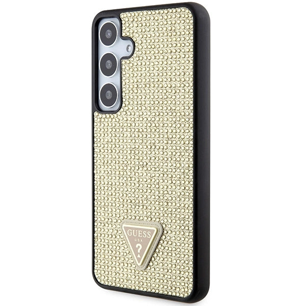 Guess Rhinestone Triangle case for Samsung Galaxy S24 - gold_1