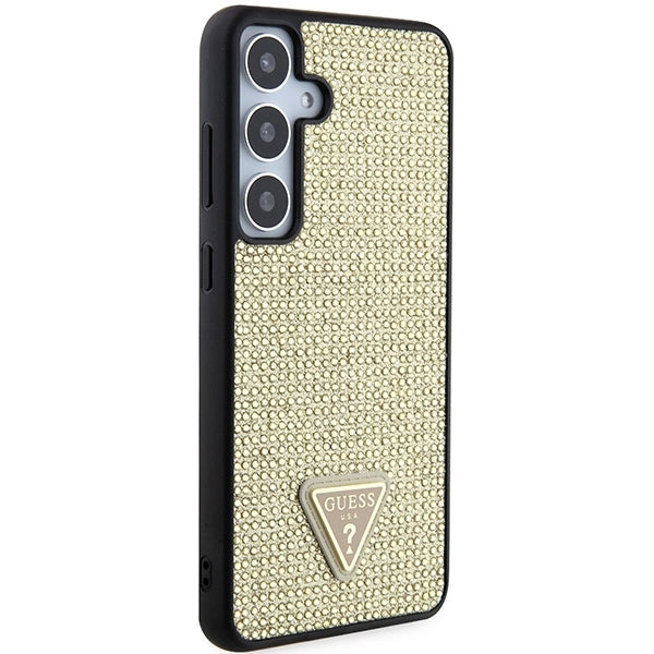 Guess Rhinestone Triangle case for Samsung Galaxy S24 - gold_3