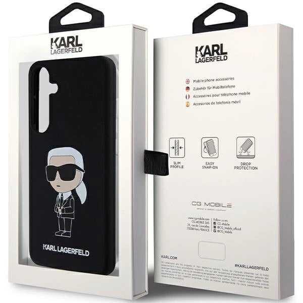 Karl Lagerfeld Silicone Ikonik case for Samsung Galaxy S24+ - black_7