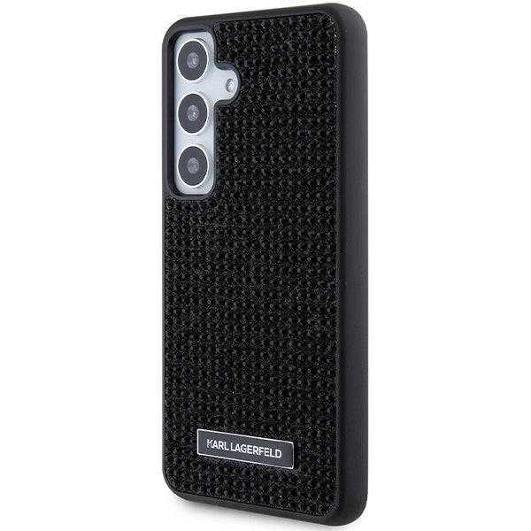 Karl Lagerfeld Rhinestone Metal Logo case for Samsung Galaxy S24 - black_1