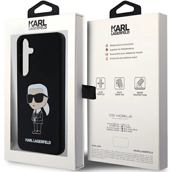 Karl Lagerfeld Silicone Ikonik case for Samsung Galaxy S24 - black_7