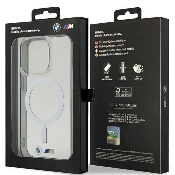 BMW Silver Ring MagSafe case for iPhone 15 Pro - transparent_7
