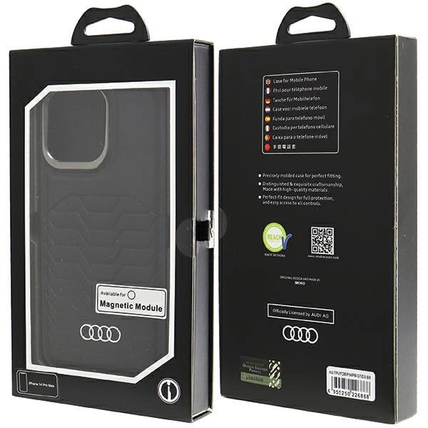 Audi Synthetic Leather case with MagSafe for iPhone 14 Pro Max - black_6