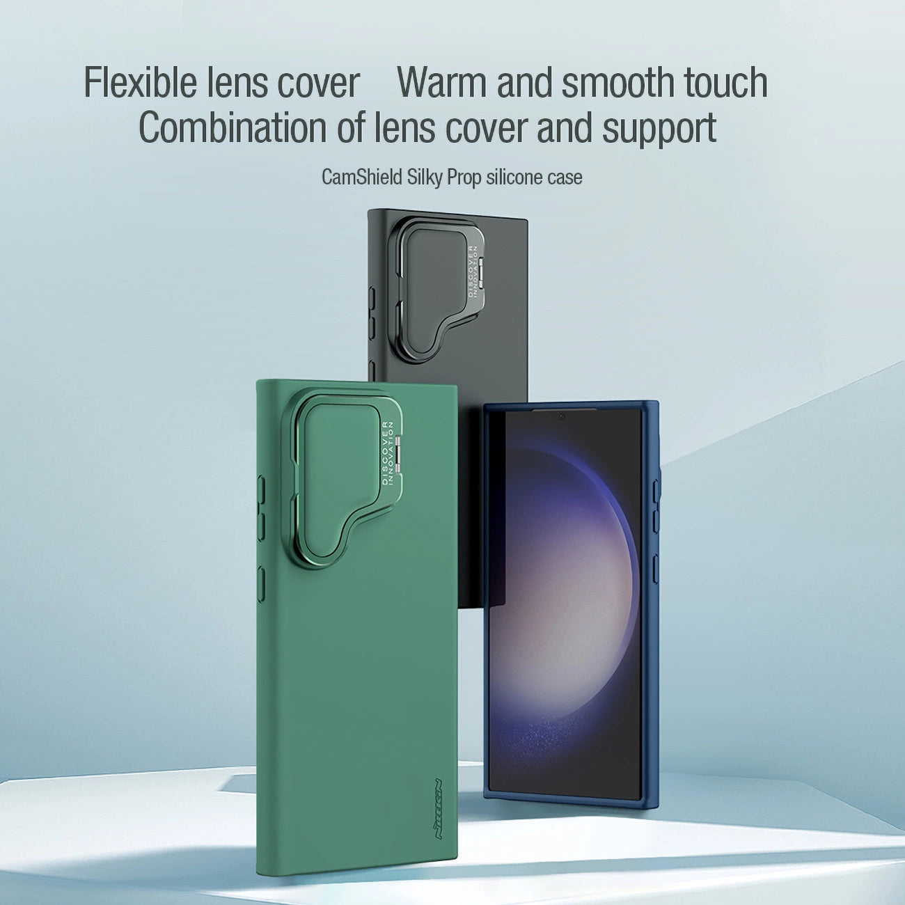 Nillkin CamShield Silky Prop Silicone Case for Samsung Galaxy S24 Ultra - black_6