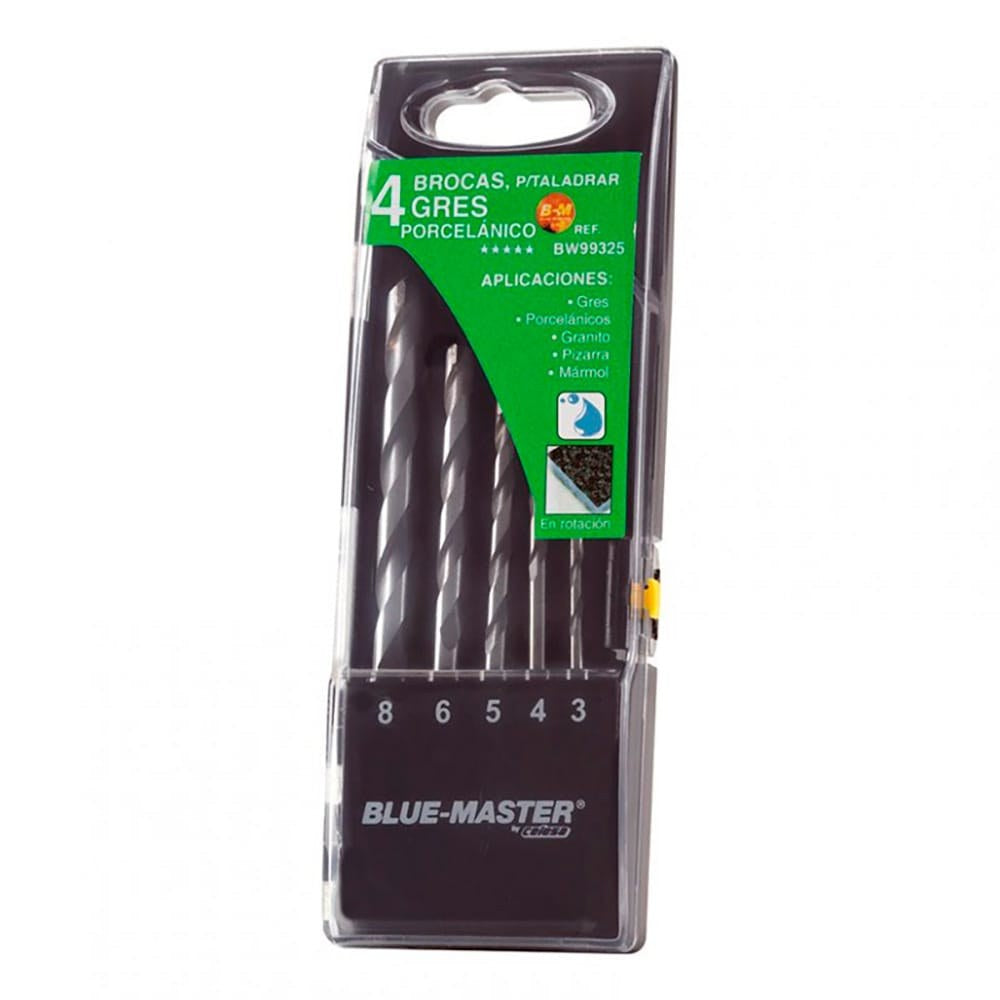 Brocas profissionais para porcelanato ø4-5-6-8 mm, jogo 4 peças_0