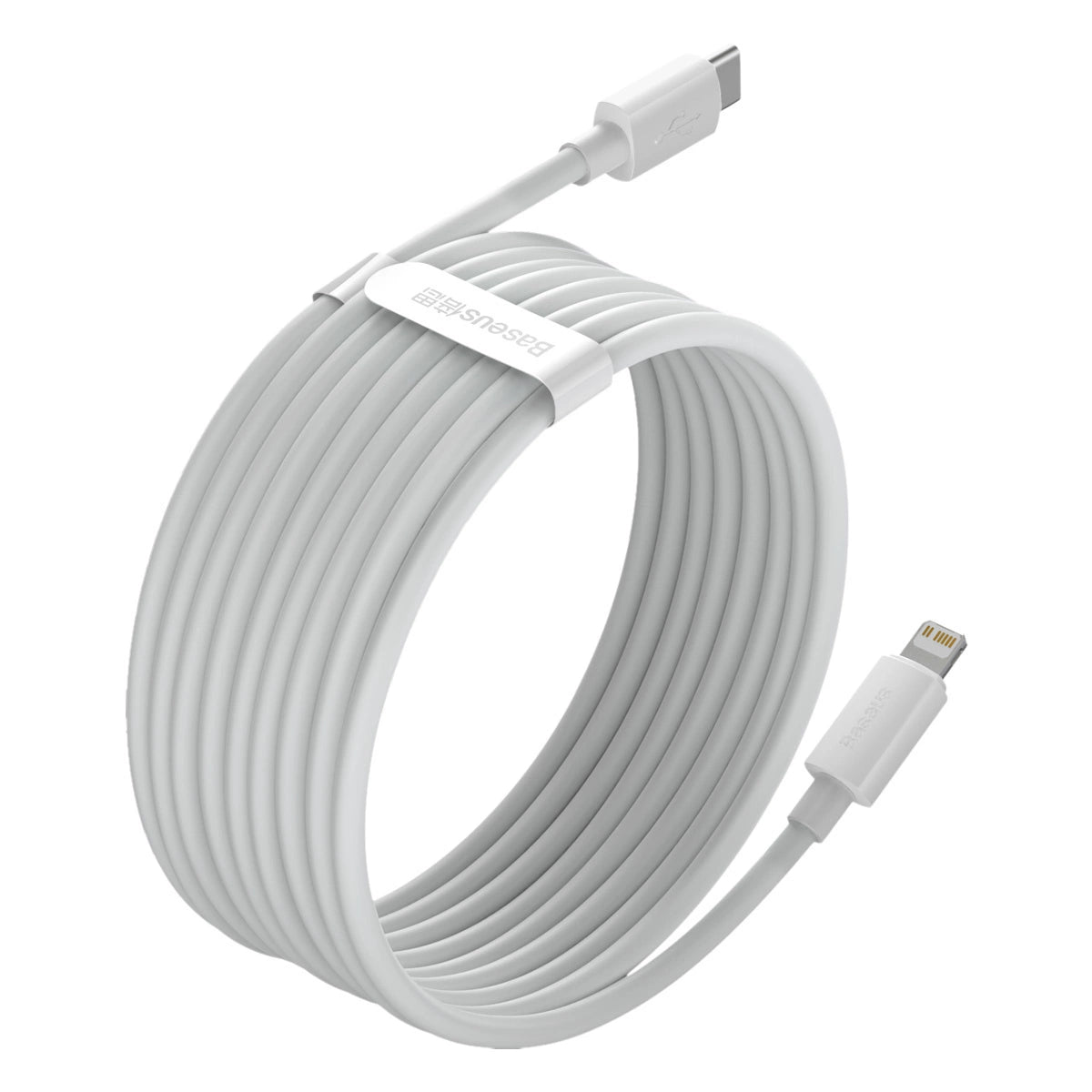 Baseus Simple Wisdom Data Cable Kit USB-C to Lightning PD 20W (2PCS/Set) 1.5m White_11